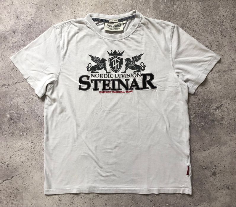 Оригінальна футболка Thor Steinar білого кольору, розміру S-M