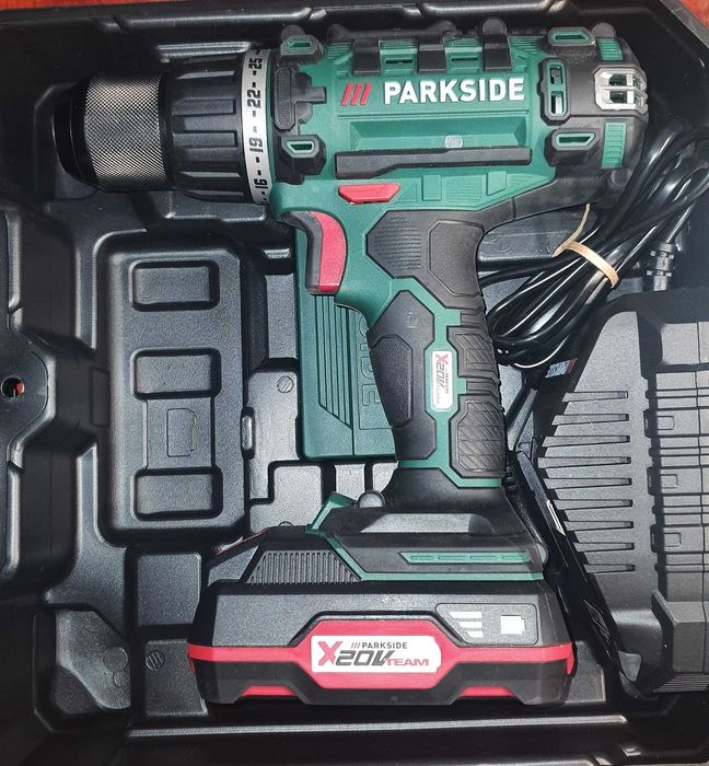 Maquina de Furar 20v + Bateria + Carregador + Mala+ Garantia