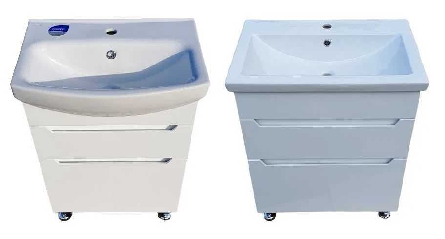 Умывальник (раковина) в комплекте с тумбой в ванну. Ширина 50...80см.