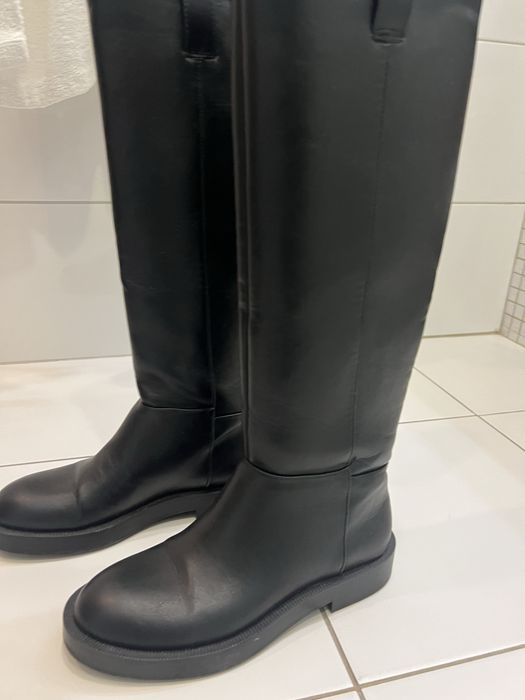 Кожаные жокейские сапоги Zara 38
