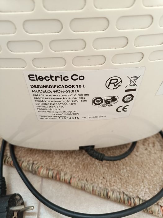 Desumidificador 10Lts