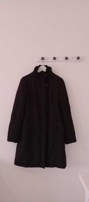 Casaco estilo parka comprida