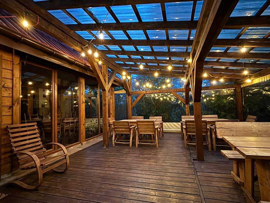 Domek z kominkiem na 8-12 osób, Ostoja Stare Kiejkuty