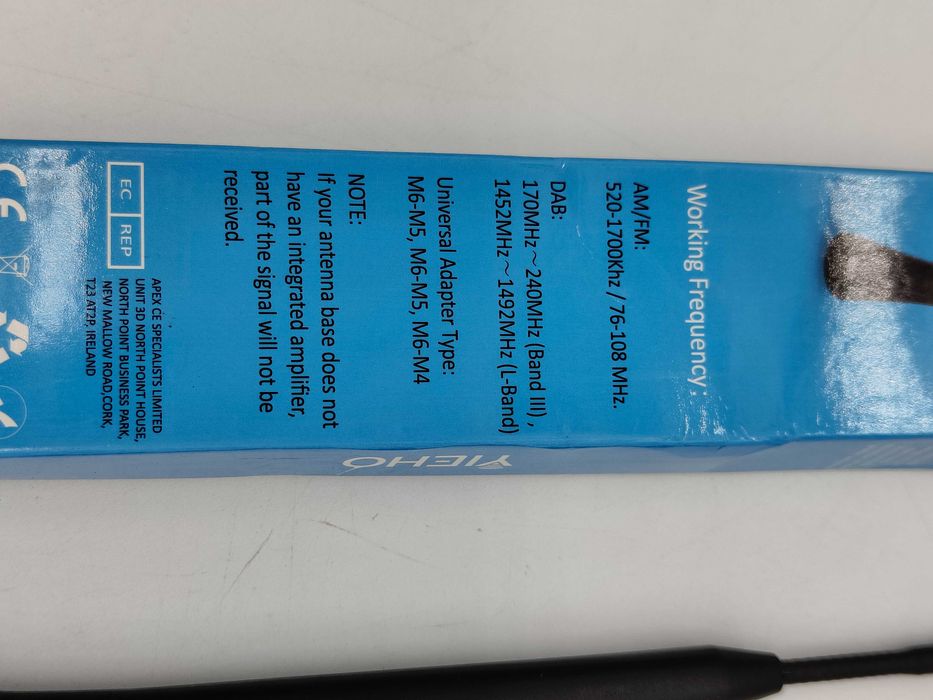 Antena samochodowa wkręcana