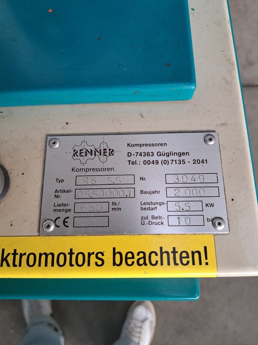 Compressor Renner 5.5kW