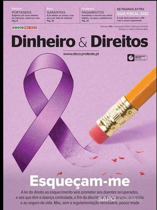 8 Revistas  Dinheiro e Direitos da DECO e guia fiscal 2022 Lote 1