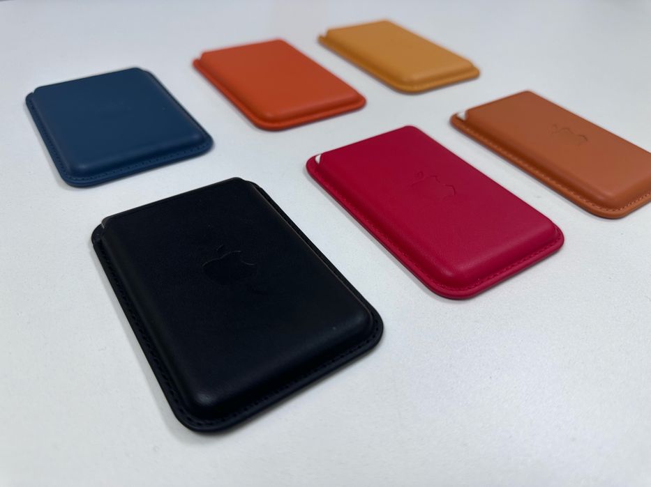 Czarny Mag Safe Wallet Portfel magnetyczny Wsówka magnes Apple Iphone