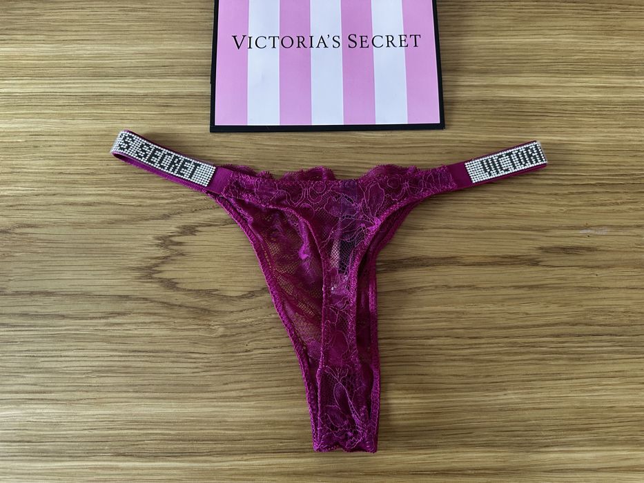 Stringi Victoria’s Secret rozmiar S / M, cyrkonie