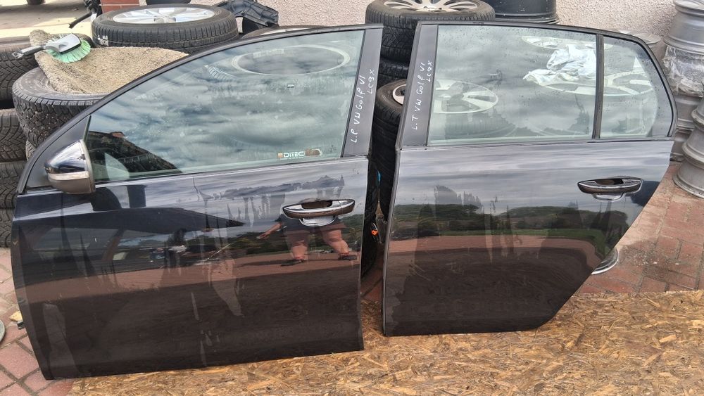 Drzwi lewe przednie i lewe tylne VW Golf VI