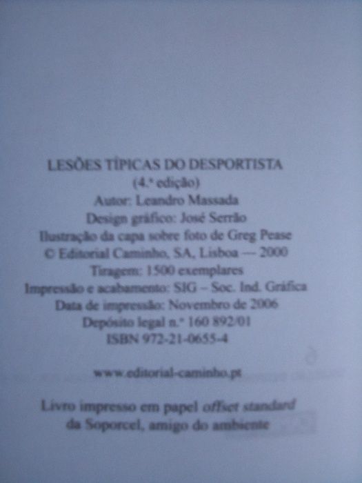 Lesões Típicas do Desporto