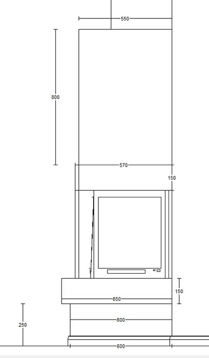 Obudowa kominka Kominek