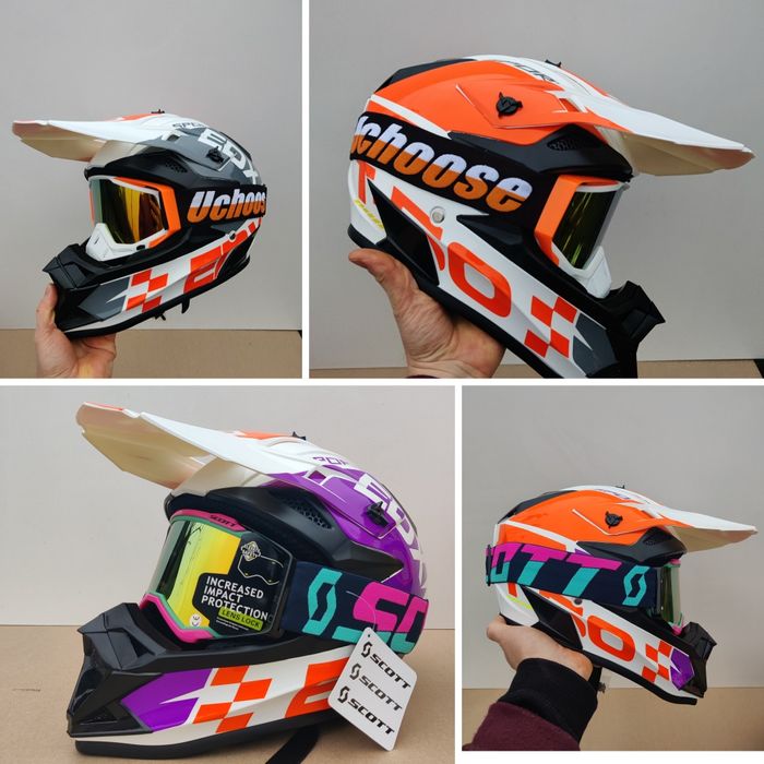 Шолом кросовий ендуро / мото окуляри Великий вибір