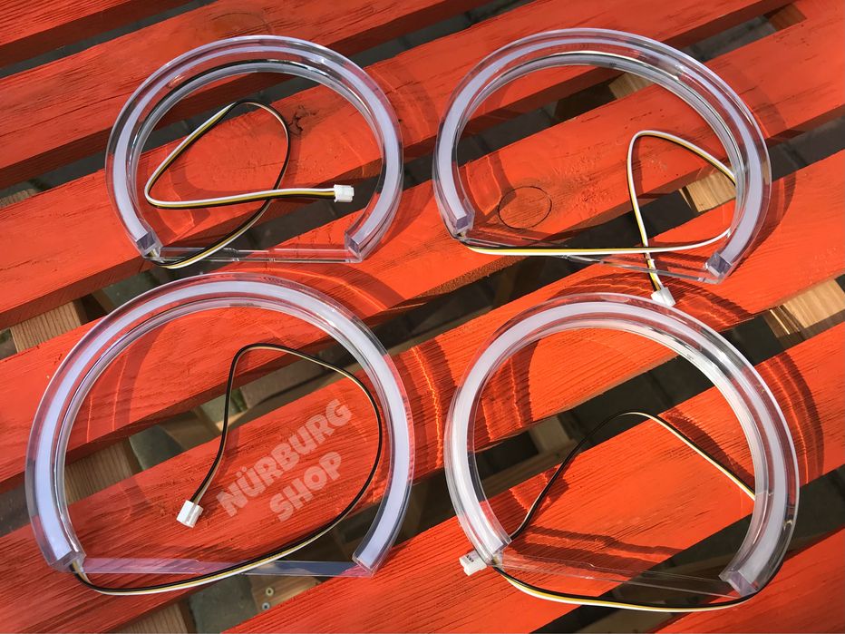 Хрустальные LED ангельские глазки белые оранжевые BMW E46 E36 E38 E39