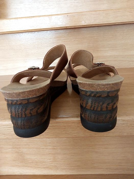 Buty 39 Scholl klapki skórzane damskie