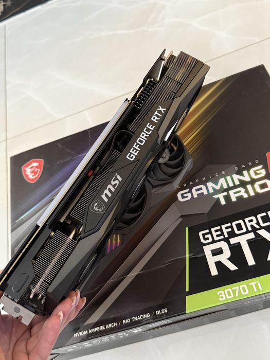 Відеокарта MSI geforce RTX 3070 Ti gaming X trio 8gb