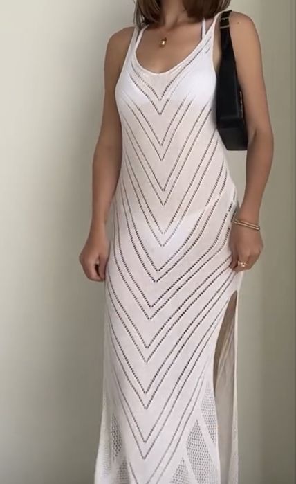 Сукня пляжна біла