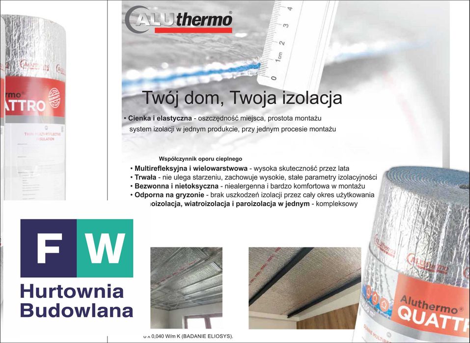 Izolacja Termiczna Aluthermo Quattro