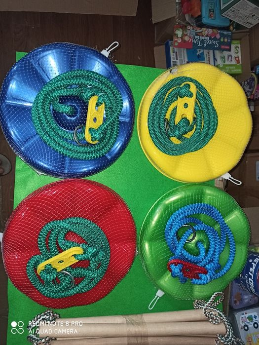 Тарзанка дитяча підвісна качеля гойдалка тарілка драбина лесенка сходи