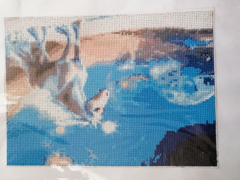 Haft diamentowy wyklejony koń 25x35cm