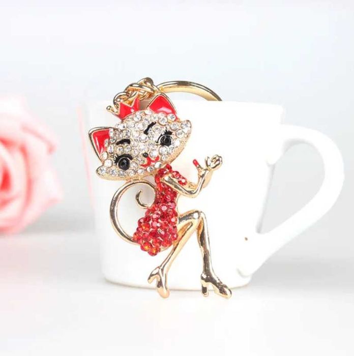 Porta-chaves "Foxy Lady" novo e selado