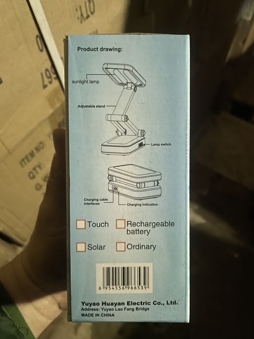 Продаем оптом настольная лампа с аккумулятором