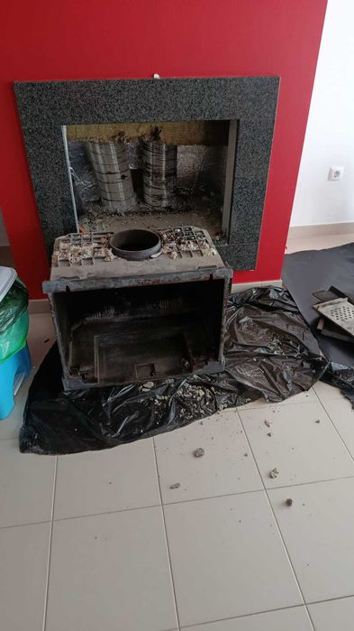 Lareira de encastrar na parede