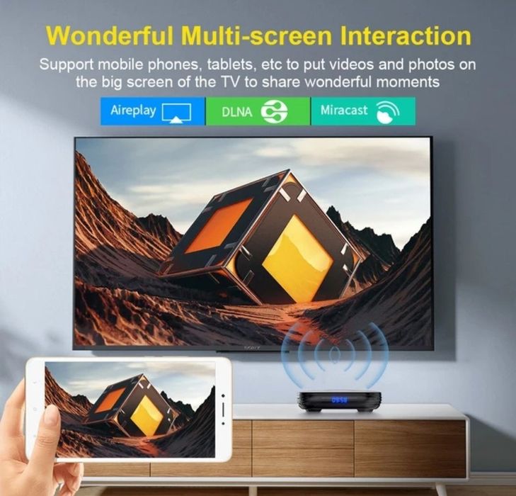 Box TV Android 12 Transpeed 8K (H618) + 4 GB RAM + 64 GB ROM  (Novas em caixa)