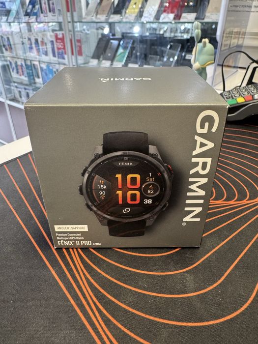 Nowy Garmin Fenix 8 Pro LTE 47mm Amoled Sapphire, Carbon Grey