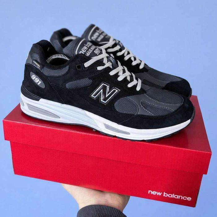 (2249) Кросівки New Balance 991 замш чорні (41-46) NB nb нб ню беленс