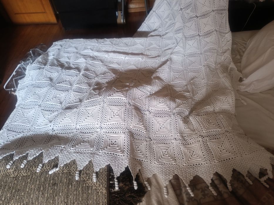 Colcha em crochê