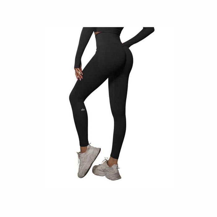 Легінси Alo Yoga High Waist Push-Up Leggings Black 6600-BK