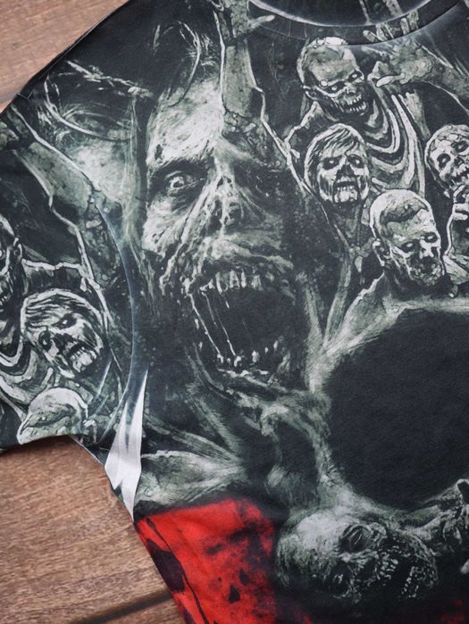 2015 The Walking Dead AMC grey tshirt tee koszulka z krótkim rękawem