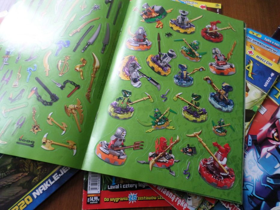 Czasopisma lego chima,ninjago i naklejki