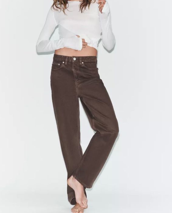 Джинси Zara, коричневі розмір S