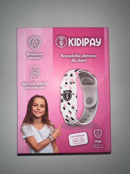 KIDIPAY Bransoletka płatnicza dla dzieci , NFC