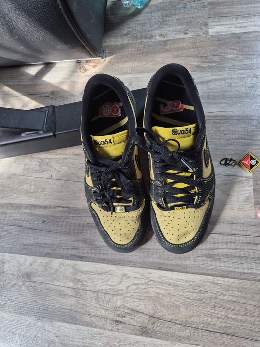 Buty Air Jordan 1 Retro Low OG Quai 54 Black Tour Yellow Red