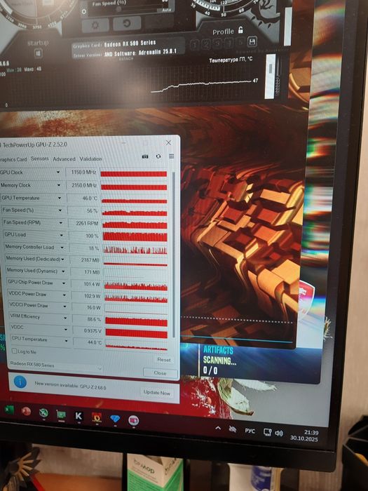 видеокарта Sapphire RX 580 Nitro + Special Edition 8gb как новая