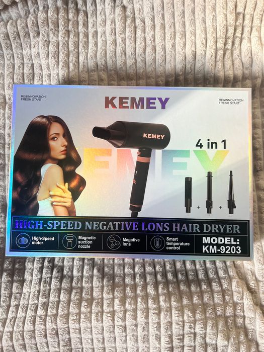 Фен-стайлер 4в1 Kemey Новий
