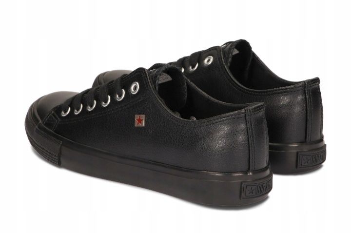 ButyTrampki Big Star Tenisówki Męskie Ekoskóra Wygodne  Czarne Sportow
