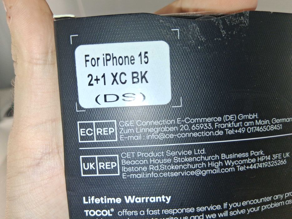 E129 Zestaw Ochronny Do iPhone 15 - Etui i Szkło Hartowane Tocol
