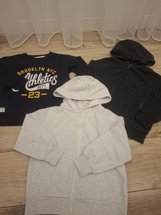 3x bluza Reserved, Sinsay rozmiar 122/128