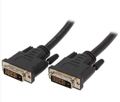 Kabel przewód sygnałowy DVI-D - DVI-D gruby mocny 3m