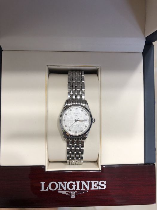 Piękny zegarek LONGINES SILVERE STRIPED 11 DIAMONDS - wersja limitowan