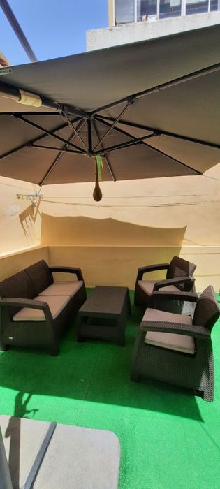 Conjunto de jardim / exterior – mesa + cadeiras