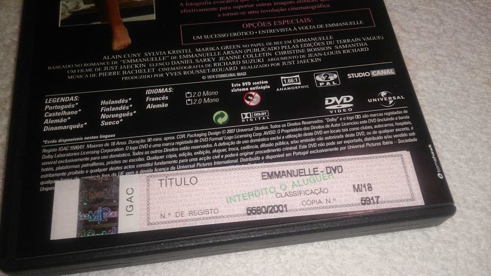 emmanuelle (dvd) filme erótico - 1º filme