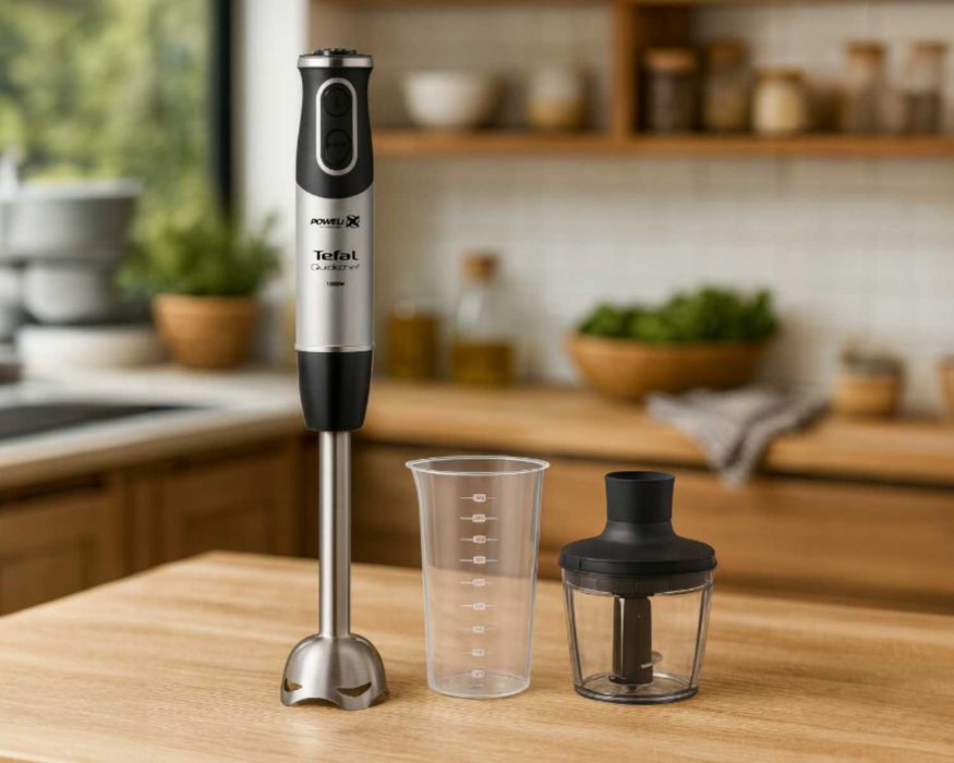 Blender Ręczny TEFAL Quickchef 1000W + 20 Prędkości + Turbo WYSYŁKA24H