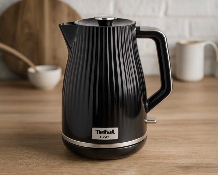 Czajnik Elektryczny Retro 2400W 1.7L Czarny FILTR Antywapienny 360°