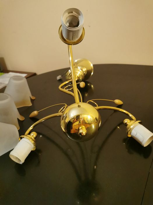 Lampa wisząca, złota, Okazja!