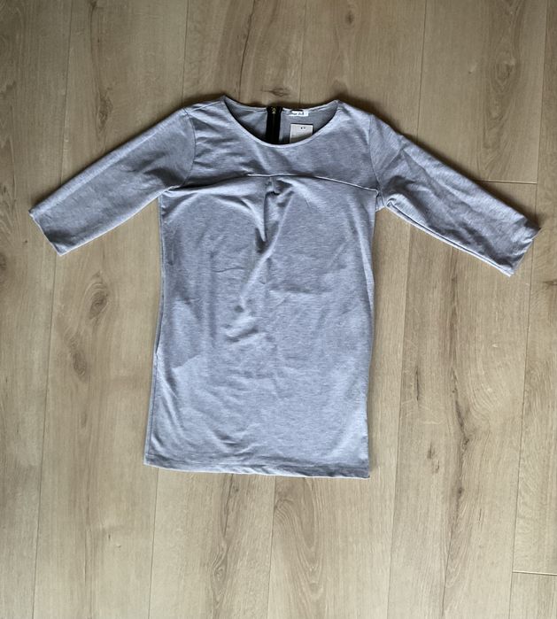 Nowa Sukienka Szara Dresowa Miękki Materiał