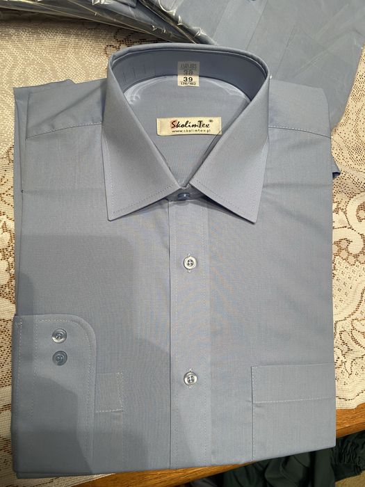 Koszula męska SkolimTex niebieska 39 176/182 długi rękaw